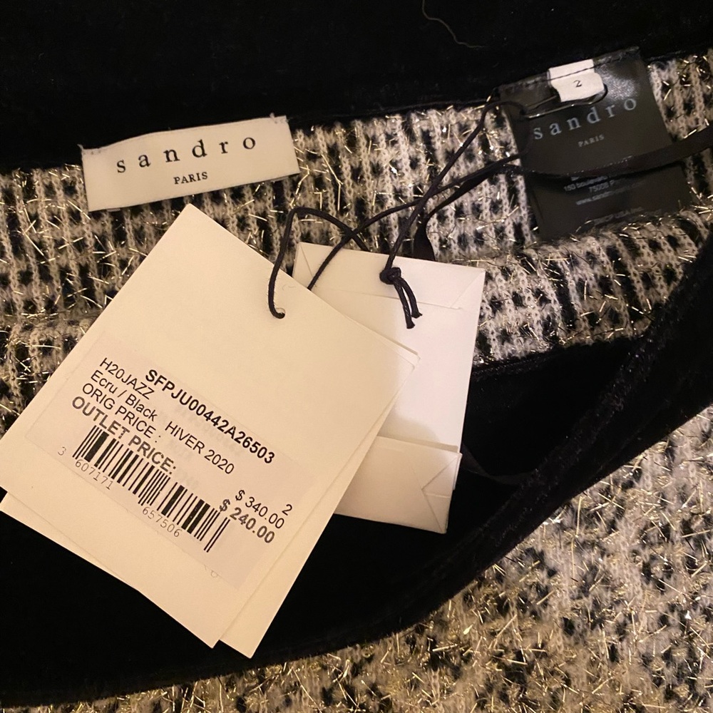 NWT Sandro Tweed Skirt - Picture 8 of 8
